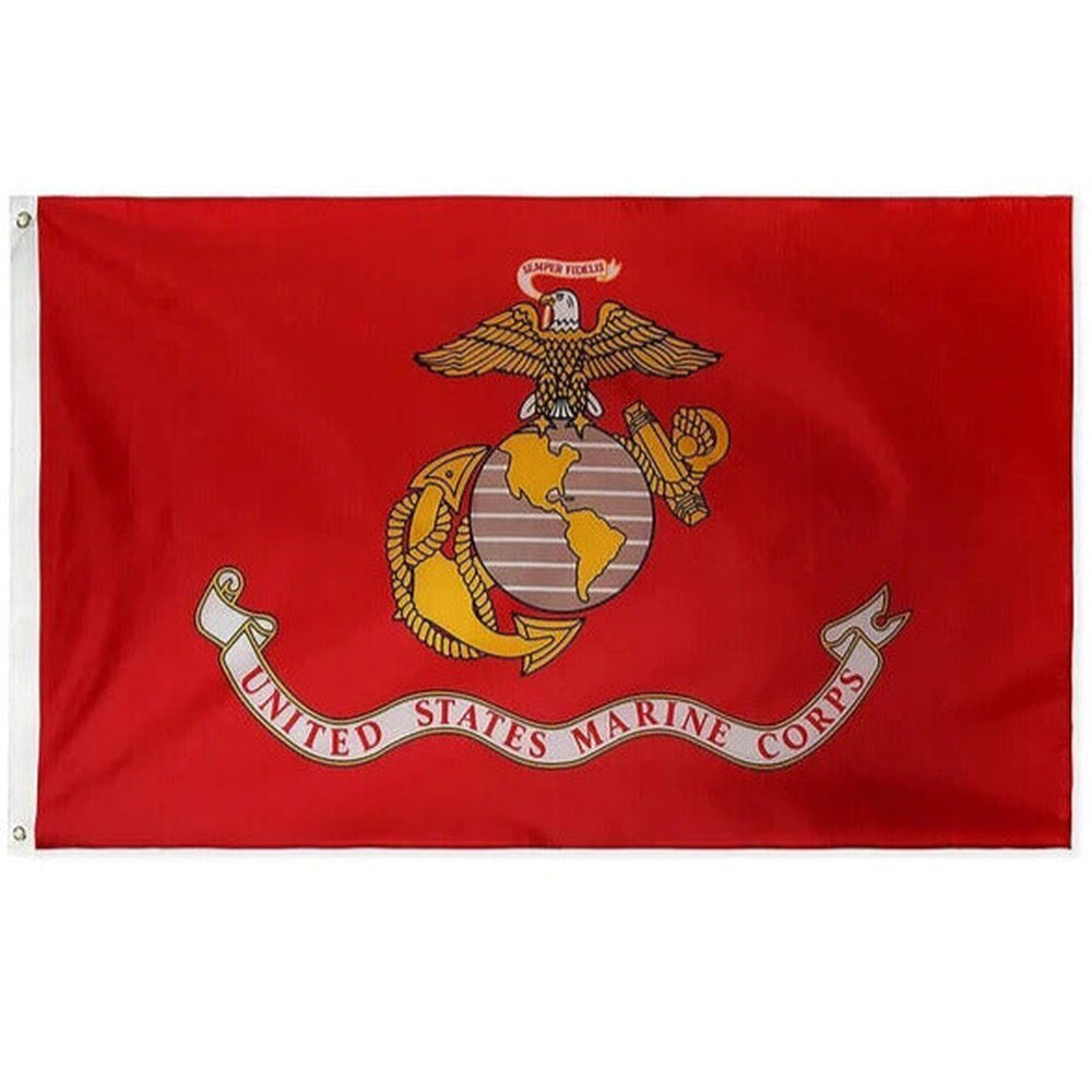 United States Marine Corps Flag 3 ft x 5 ft NEW! Home & Garden:Yard, Garden & Outdoor Living:Décor:Flags Style Your Walls